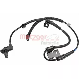 Capteur, vitesse de roue avant droit METZGER 09001479