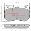 Jeu de 4 plaquettes de frein avant METZGER 1170852 - Visuel 1