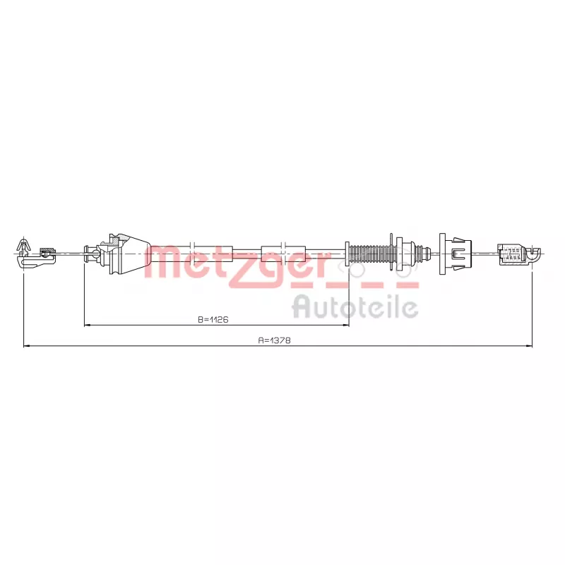 Câble d'accélération METZGER 3.RE001