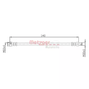 Flexible de frein METZGER 4110106