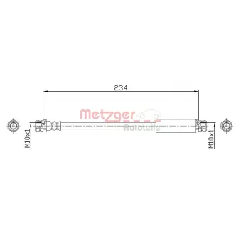 Flexible de frein METZGER 4110359