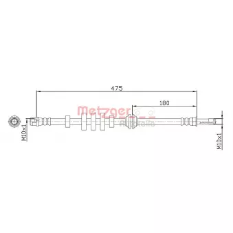 Flexible de frein METZGER 4110447