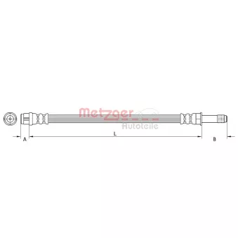 Flexible de frein METZGER 4110448