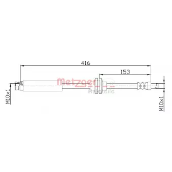 Flexible de frein METZGER 4110475