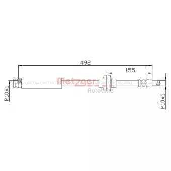 Flexible de frein METZGER 4110476