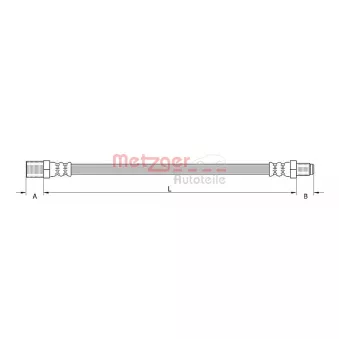 Flexible de frein METZGER 4110620