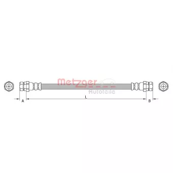Flexible de frein METZGER 4110634
