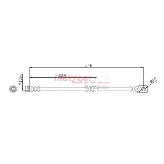 Flexible de frein METZGER 4110918