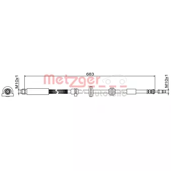 Flexible de frein METZGER 4110949