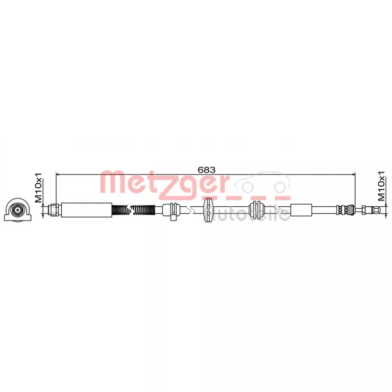 Flexible de frein METZGER 4110949