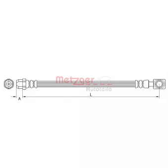 Flexible de frein METZGER