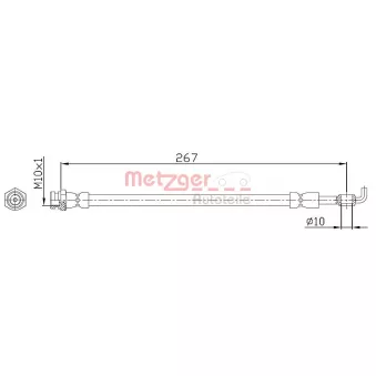 Flexible de frein METZGER 4112230
