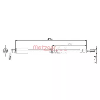 Flexible de frein METZGER 4112313
