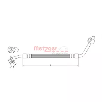 Flexible de frein METZGER 4112533