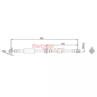 Flexible de frein METZGER 4112536