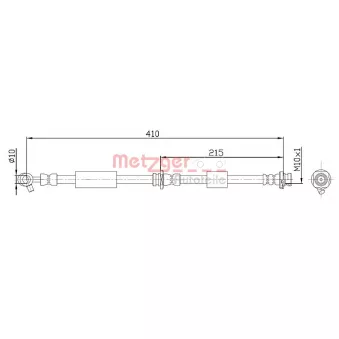 Flexible de frein METZGER 4112537