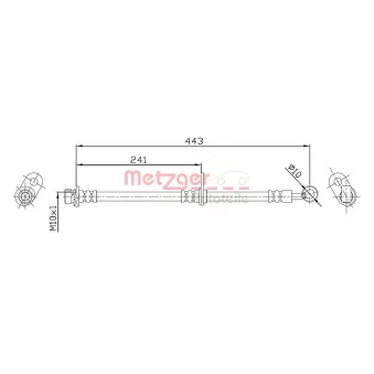 Flexible de frein METZGER