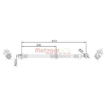 Flexible de frein METZGER