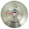 Jeu de 2 disques de frein arrière METZGER 6110723 - Visuel 2