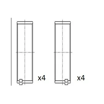 Coussinet de bielle FAI AutoParts BB2167-050