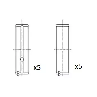 Coussinet de vilebrequin FAI AutoParts BM1130-050