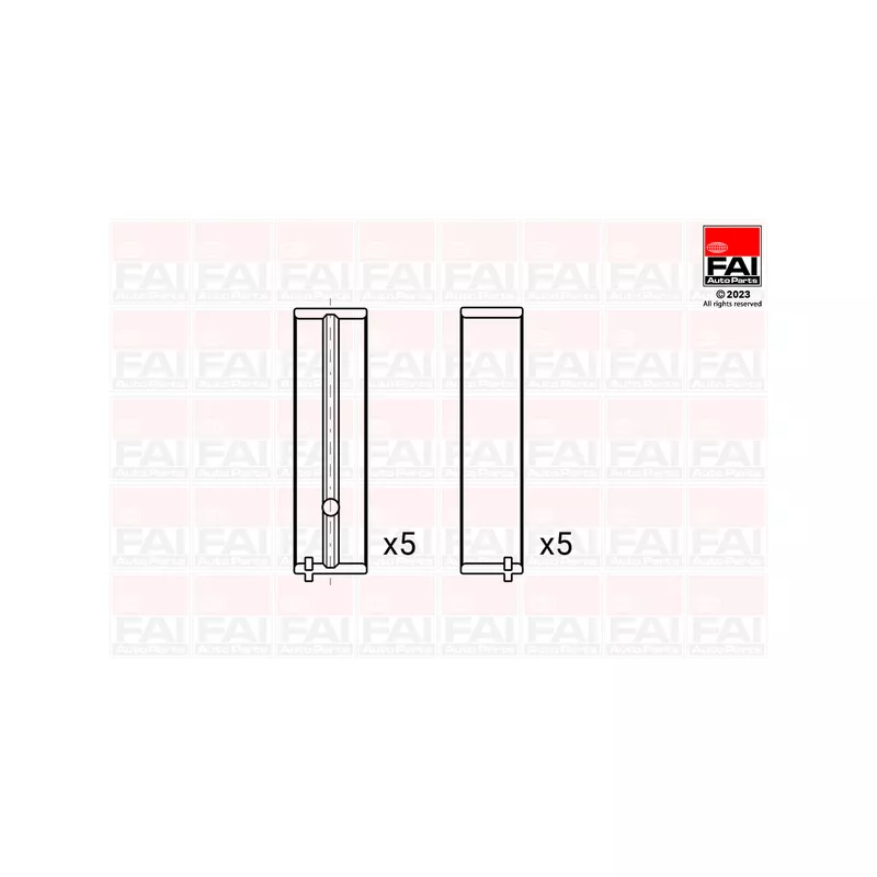 Coussinet de vilebrequin FAI AutoParts BM1150-STD