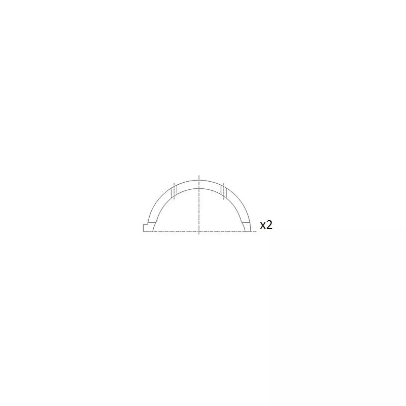 Rondelle d'écartement, vilebrequin FAI AutoParts BT3044-STD