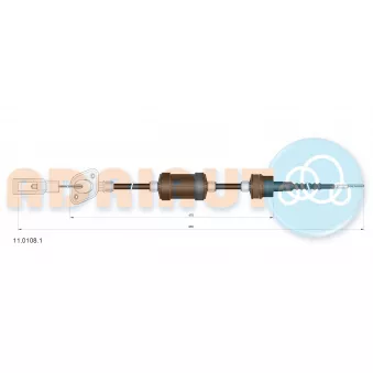 Tirette à câble, commande d'embrayage ADRIAUTO