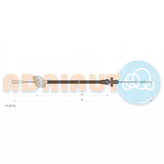 Tirette à câble, commande d'embrayage ADRIAUTO