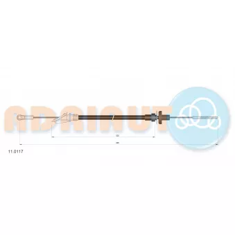 Tirette à câble, commande d'embrayage ADRIAUTO