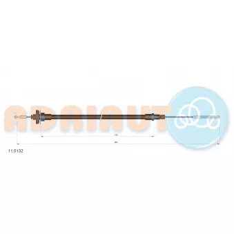 Tirette à câble, commande d'embrayage ADRIAUTO