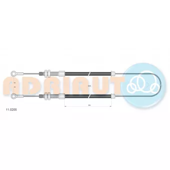 Tirette à câble, frein de stationnement ADRIAUTO