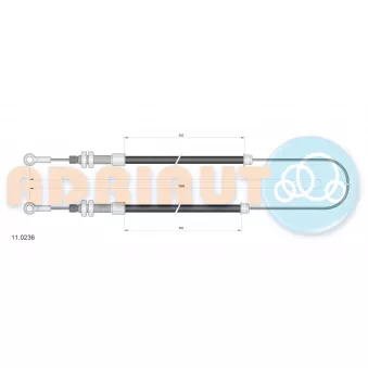 Tirette à câble, frein de stationnement ADRIAUTO