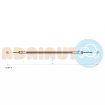 Câble d'accélération ADRIAUTO