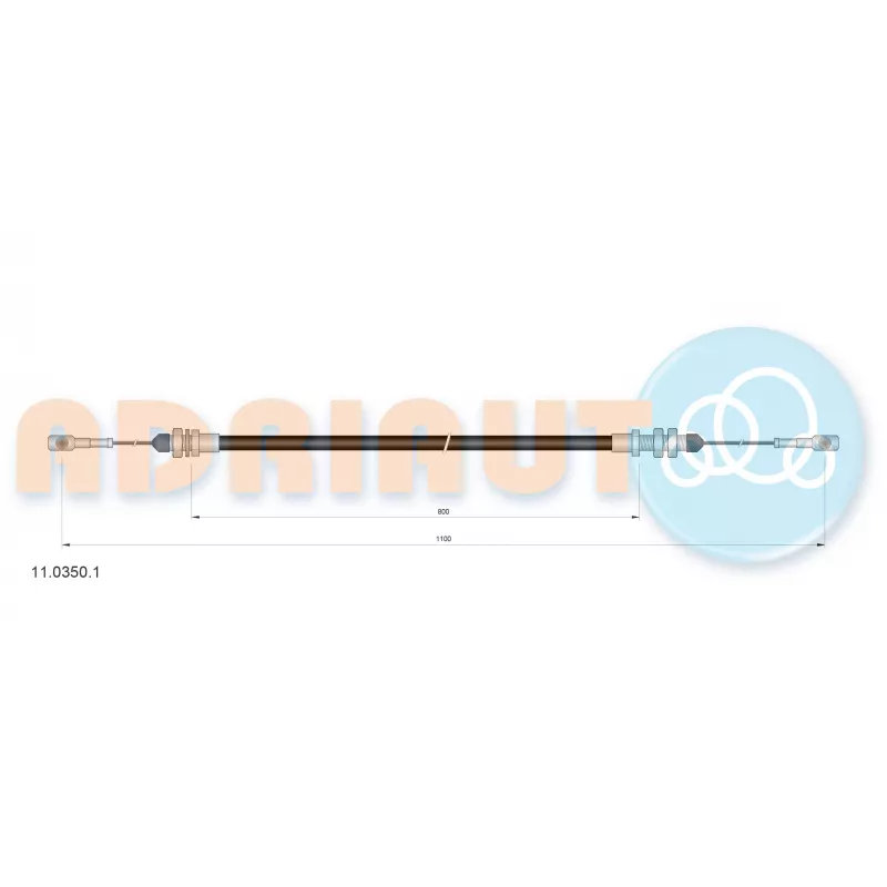 Câble d'accélération ADRIAUTO 11.0350.1
