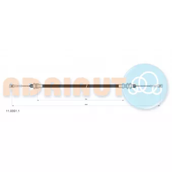 Câble d'accélération ADRIAUTO