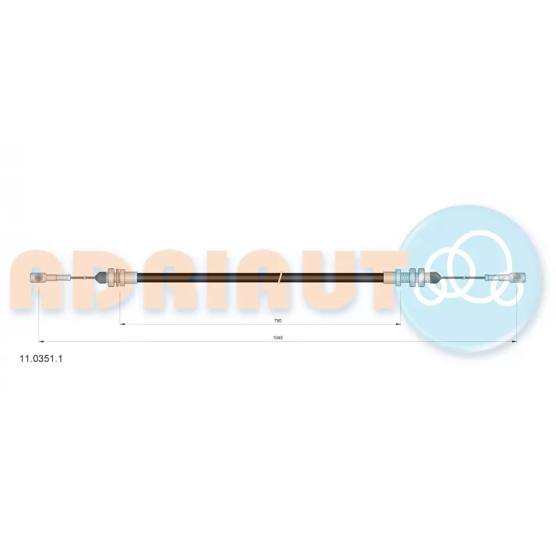 Câble d'accélération ADRIAUTO 11.0351.1
