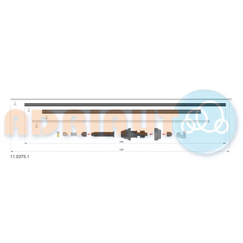 Câble d'accélération ADRIAUTO 11.0375.1