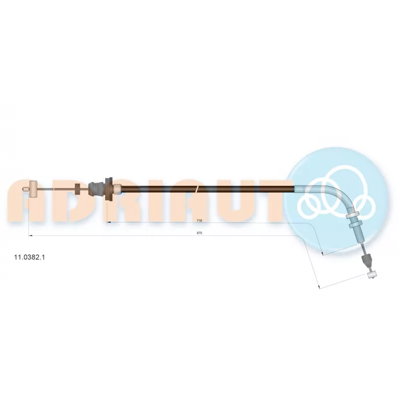 Câble d'accélération ADRIAUTO 11.0382.1