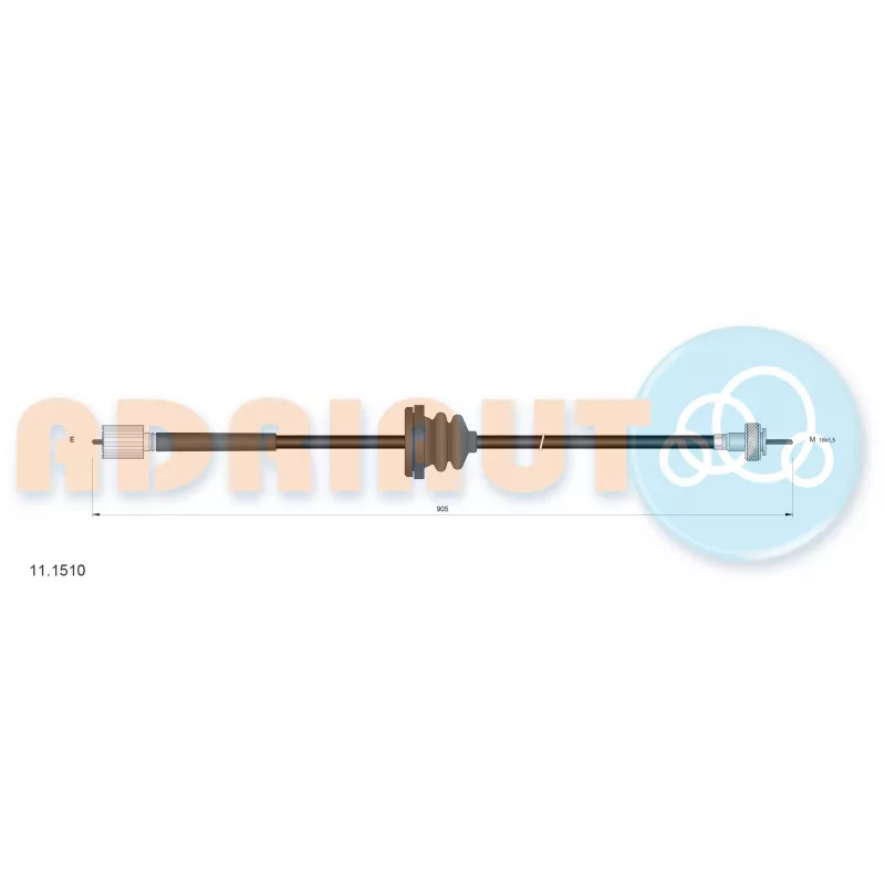 Câble flexible de commande de compteur ADRIAUTO 11.1510