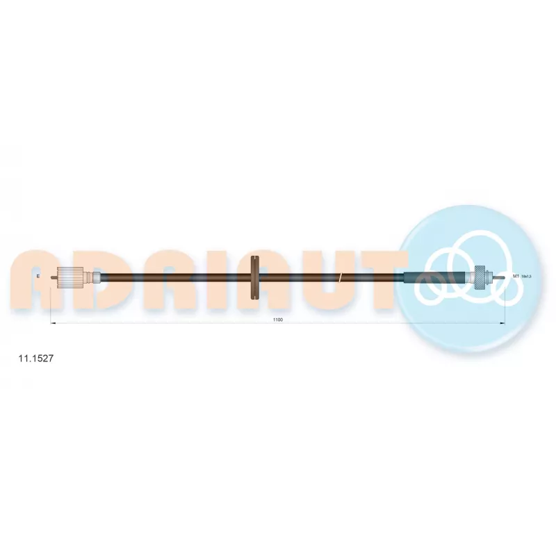 Câble flexible de commande de compteur ADRIAUTO 11.1527