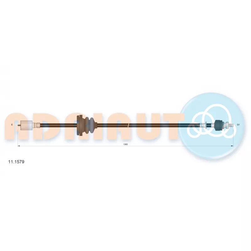 Câble flexible de commande de compteur ADRIAUTO 11.1579