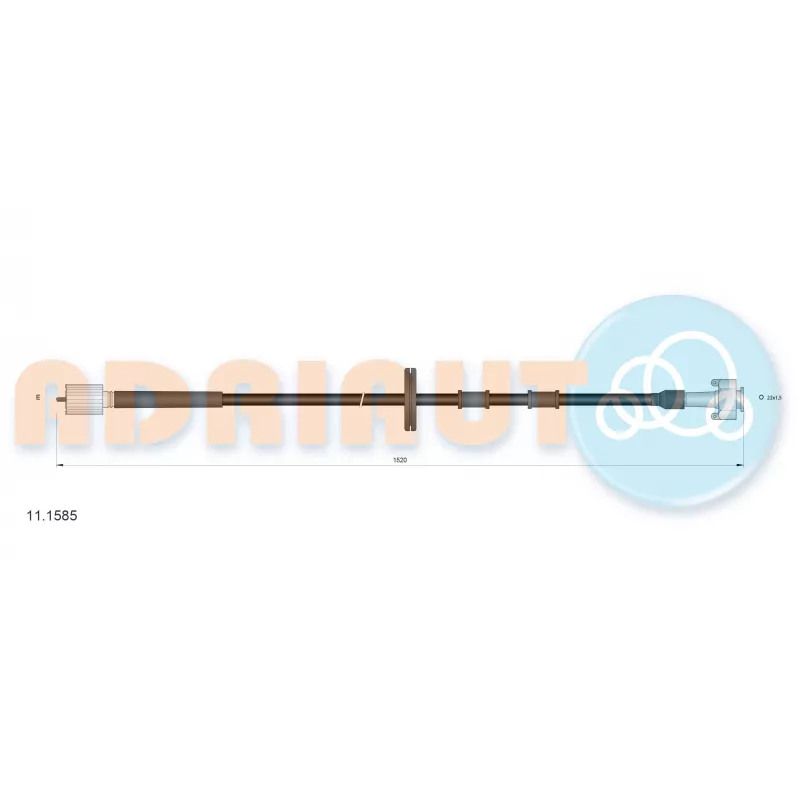 Câble flexible de commande de compteur ADRIAUTO 11.1585