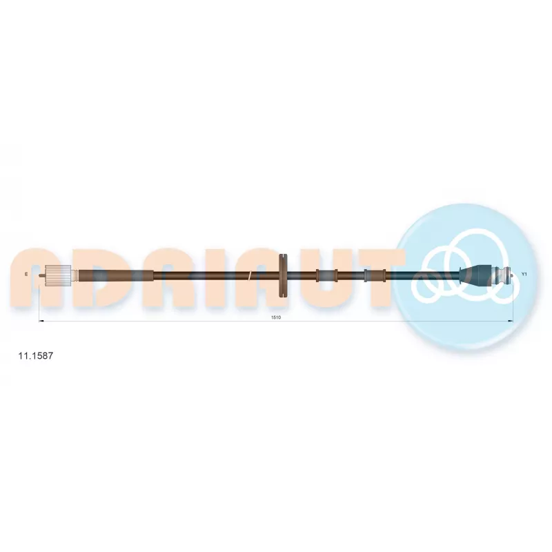 Câble flexible de commande de compteur ADRIAUTO 11.1587