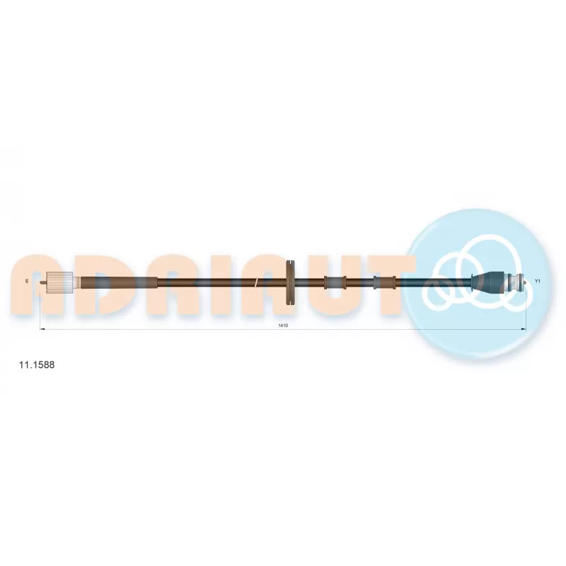 Câble flexible de commande de compteur ADRIAUTO 11.1588