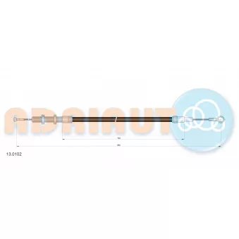 Tirette à câble, commande d'embrayage ADRIAUTO