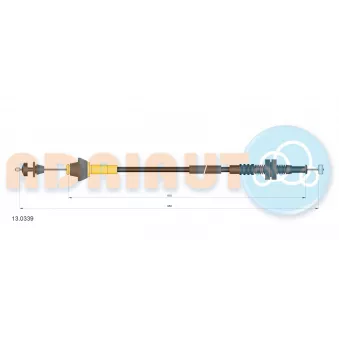 Câble d'accélération ADRIAUTO