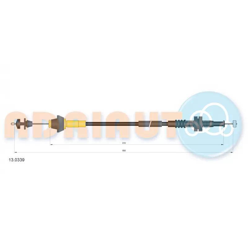 Câble d'accélération ADRIAUTO 13.0339