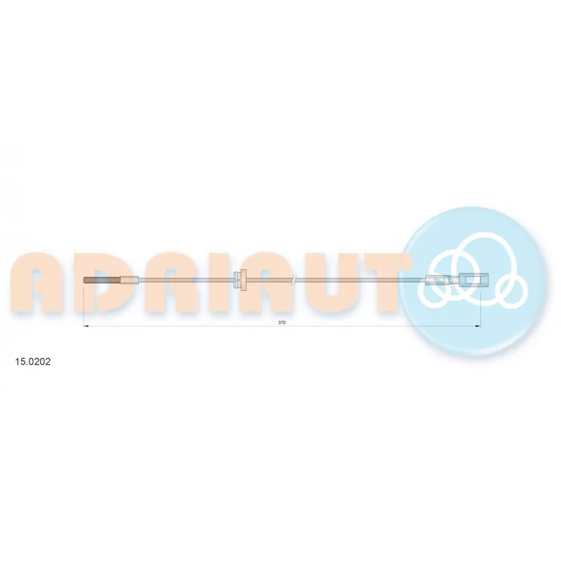 Tirette à câble, frein de stationnement ADRIAUTO 15.0202