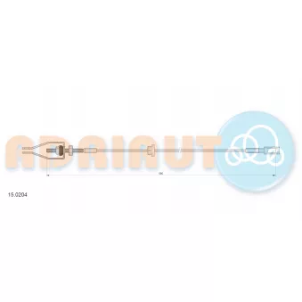 Tirette à câble, frein de stationnement arrière gauche ADRIAUTO